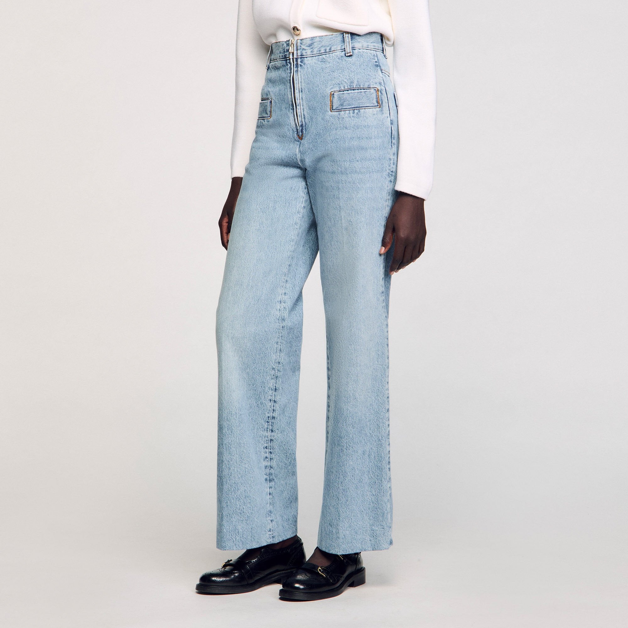 Sandro Women Wide-leg jeans