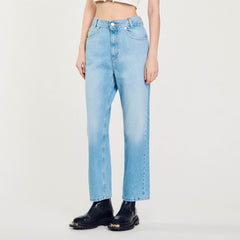 Sandro Women Low-rise straight-leg jeans