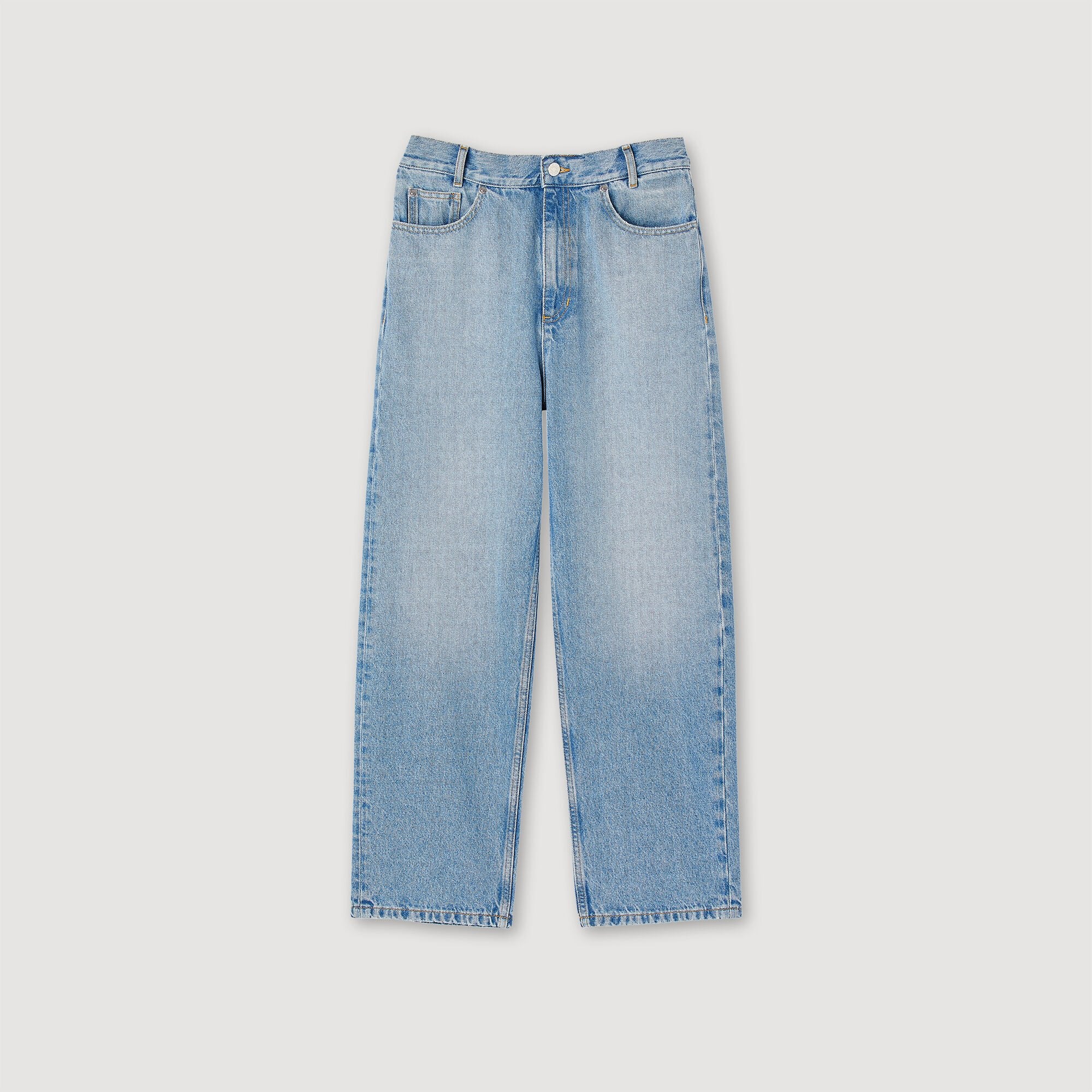 Sandro Women Low-rise straight-leg jeans