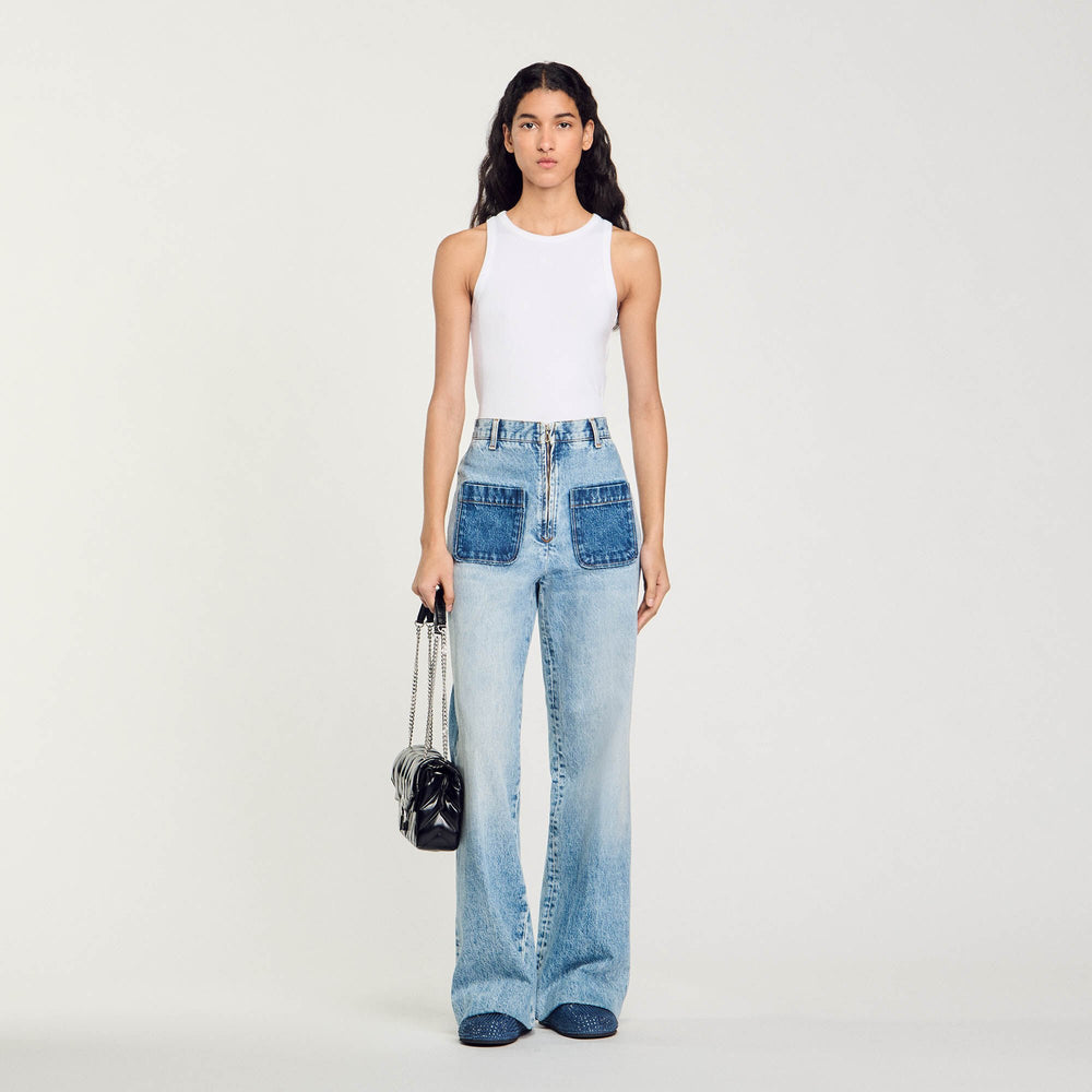 Sandro Women High-rise jeans