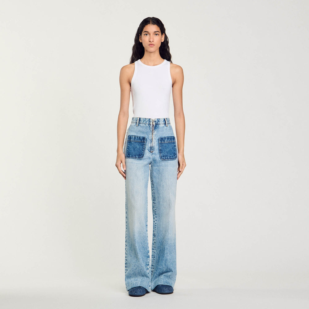 Sandro Women High-rise jeans