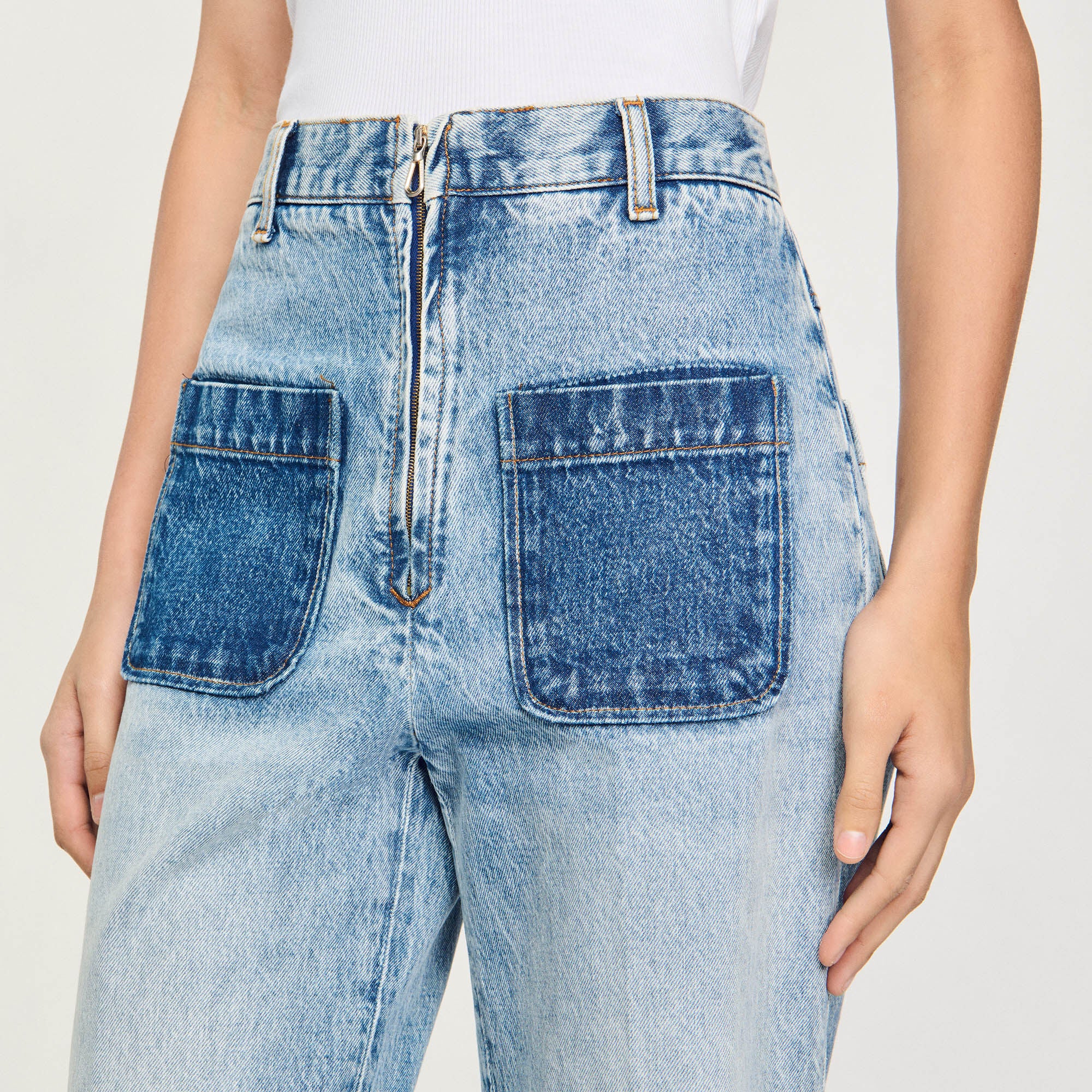 Sandro Women High-rise jeans
