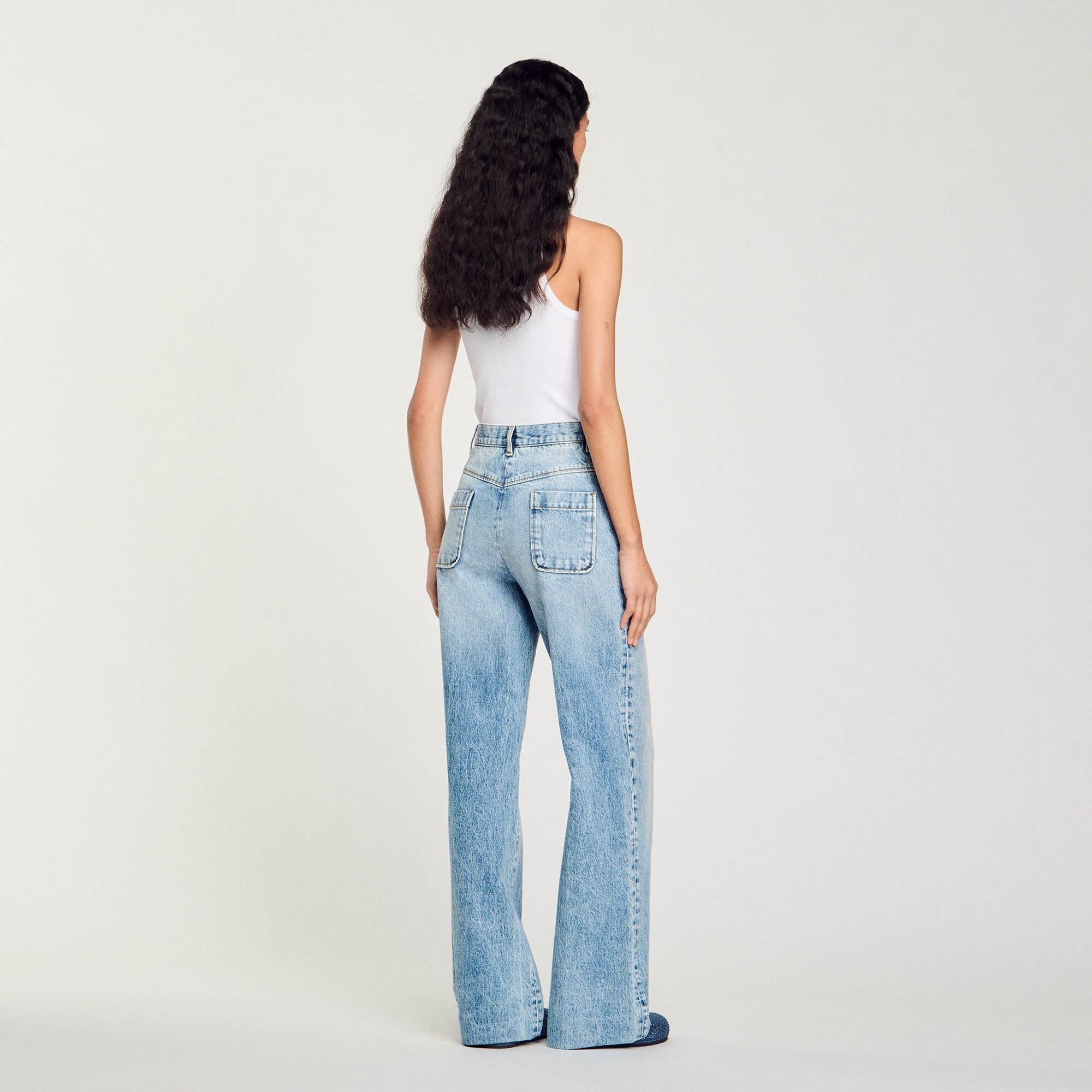 Sandro Women High-rise jeans