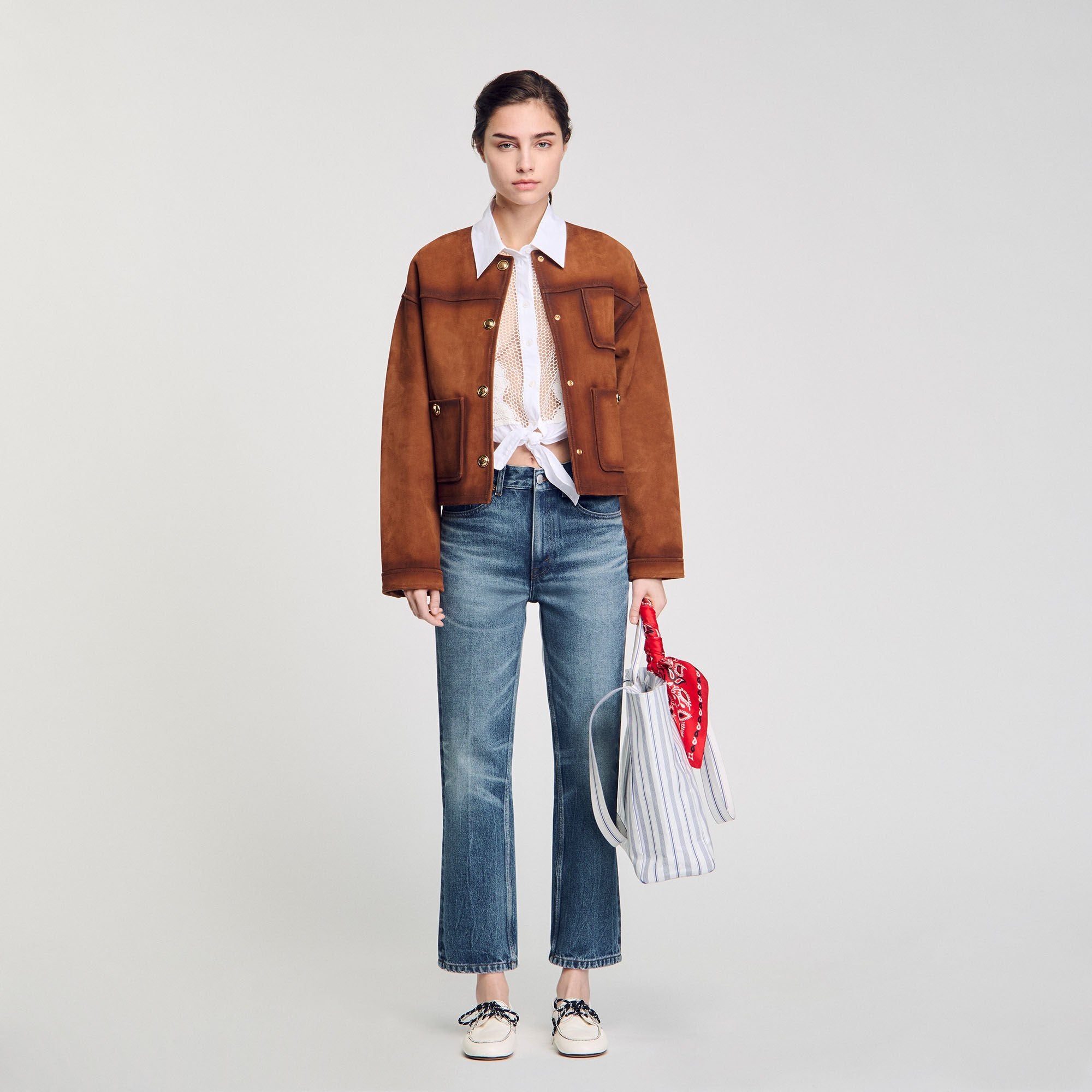 Sandro Women Faded jeans