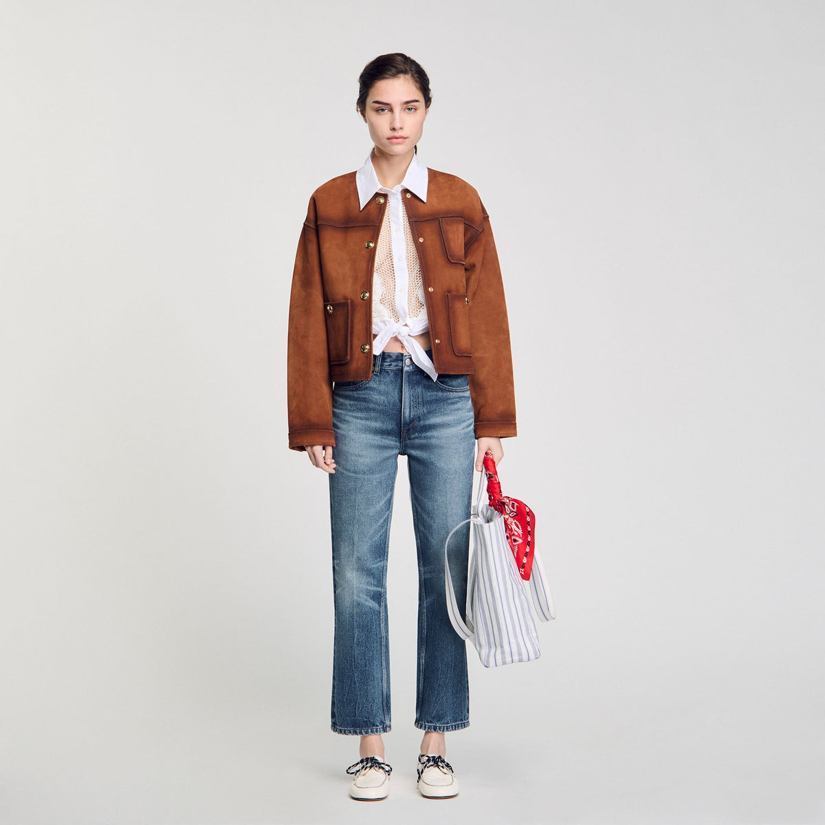 Sandro Women Faded jeans