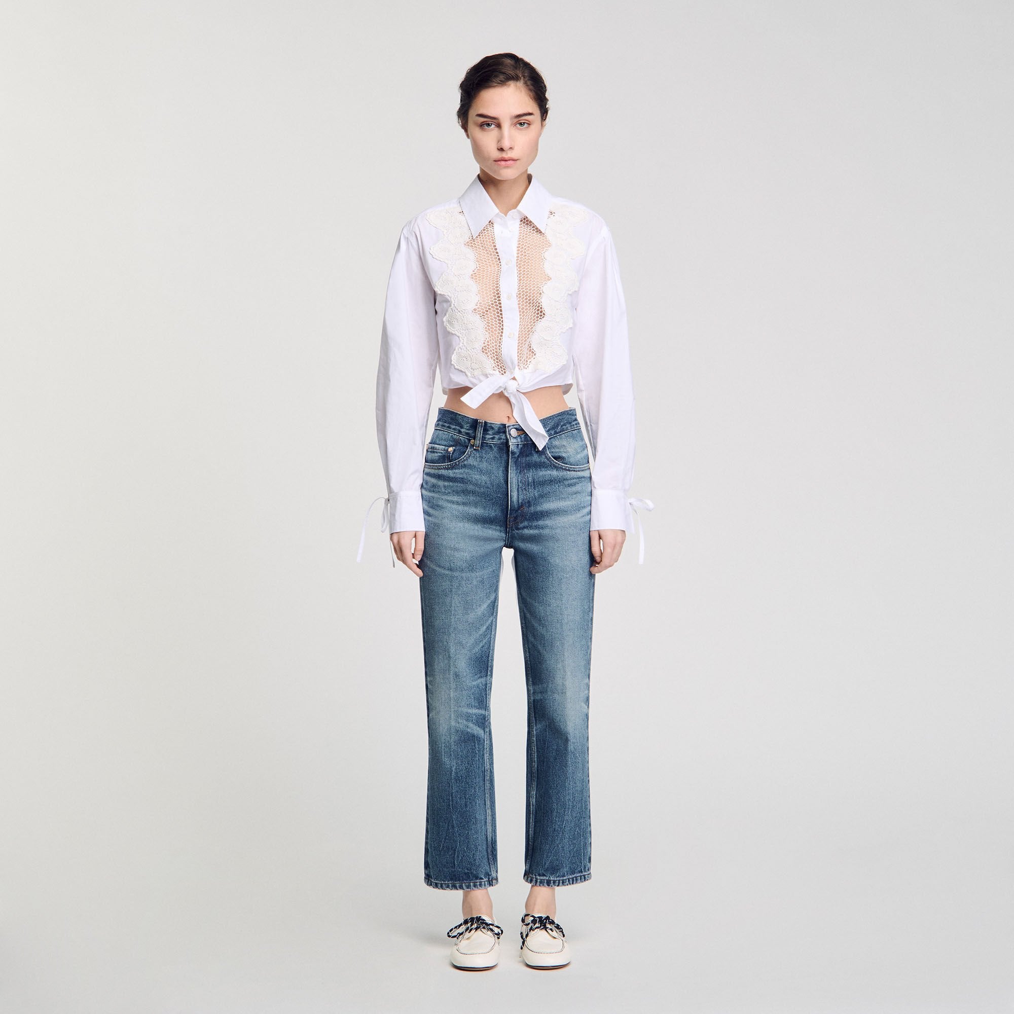 Sandro Women Faded jeans