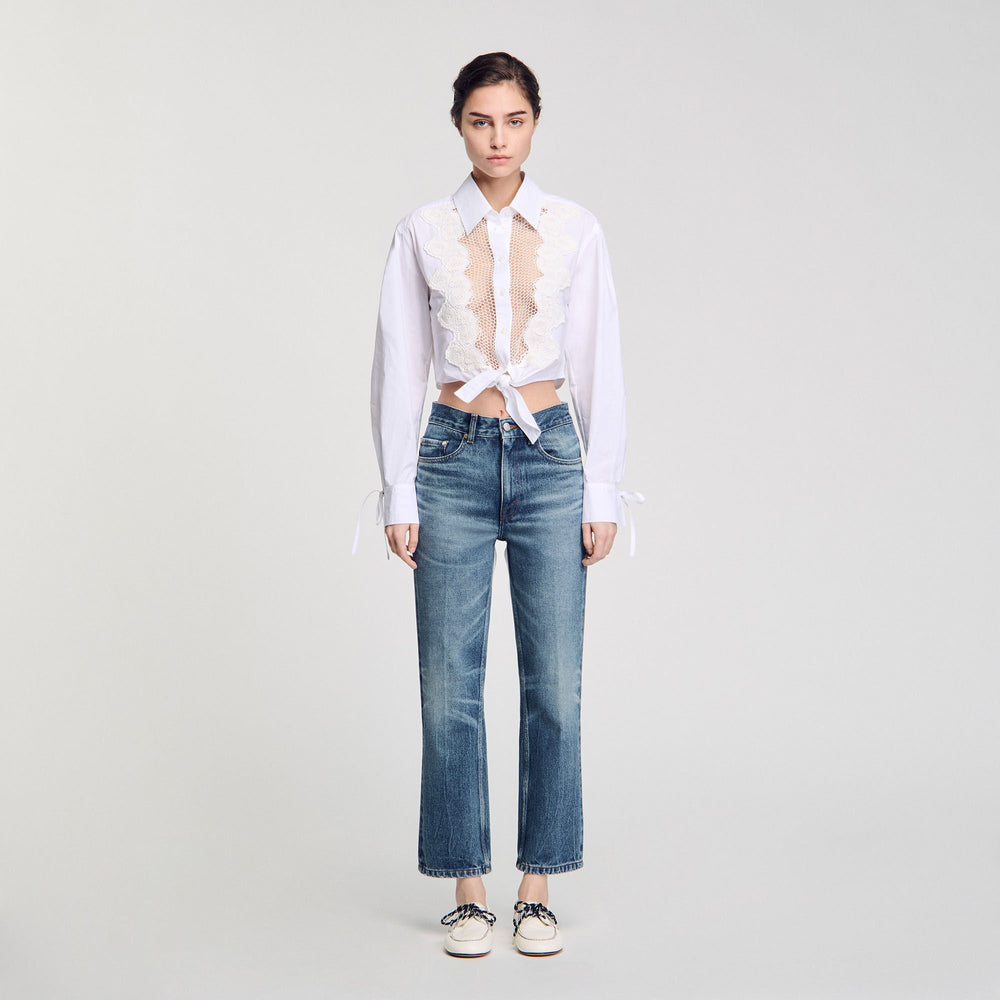 Sandro Women Faded jeans