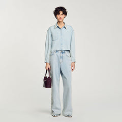 Sandro Women Beaded jeans