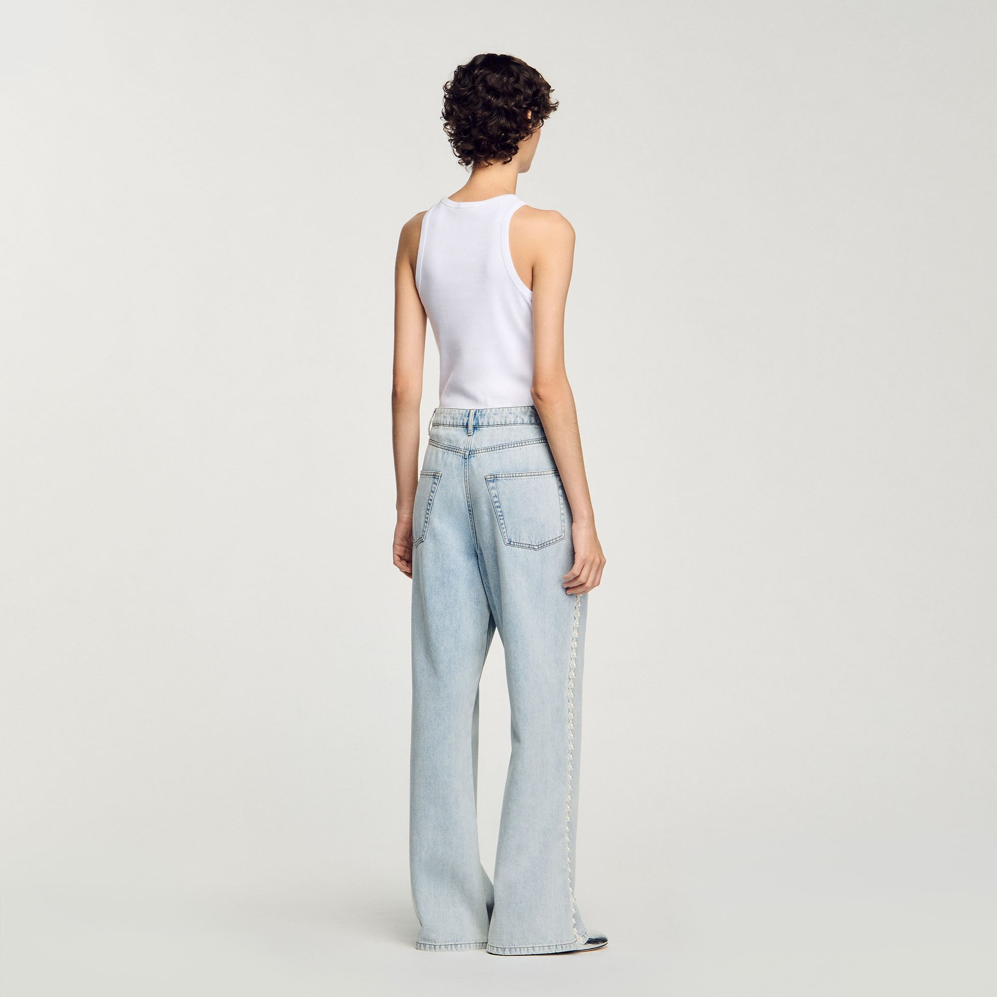 Sandro Women Beaded jeans