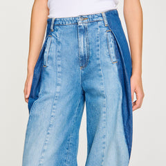 Sandro Women Jeans with contrasting panels