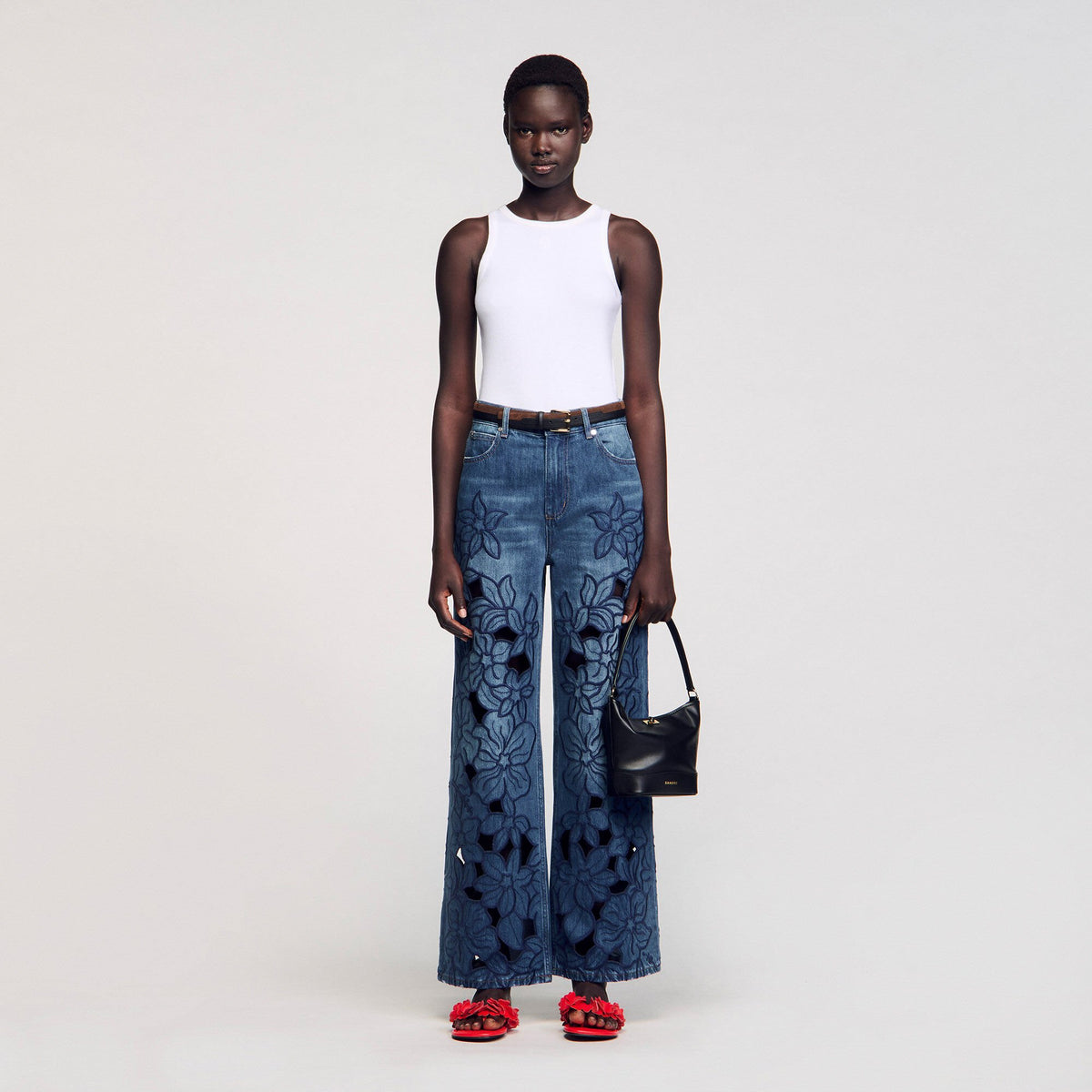 Sandro Women Embroidered jeans
