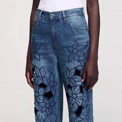 Sandro Women Embroidered jeans