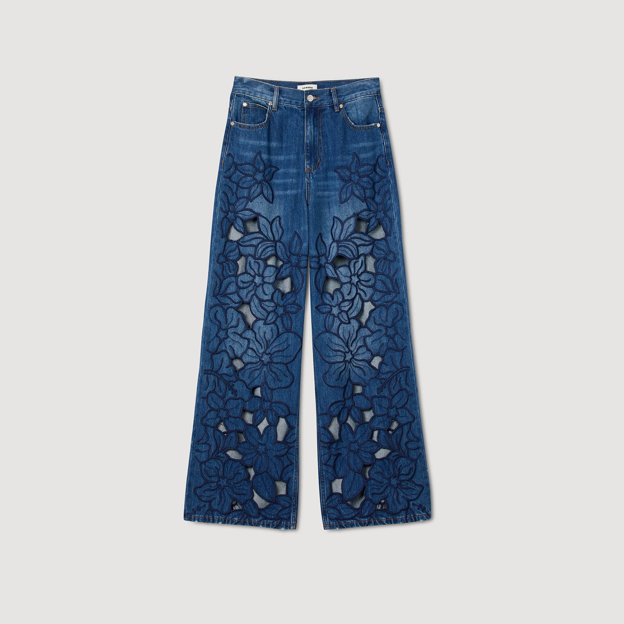 Sandro Women Embroidered jeans