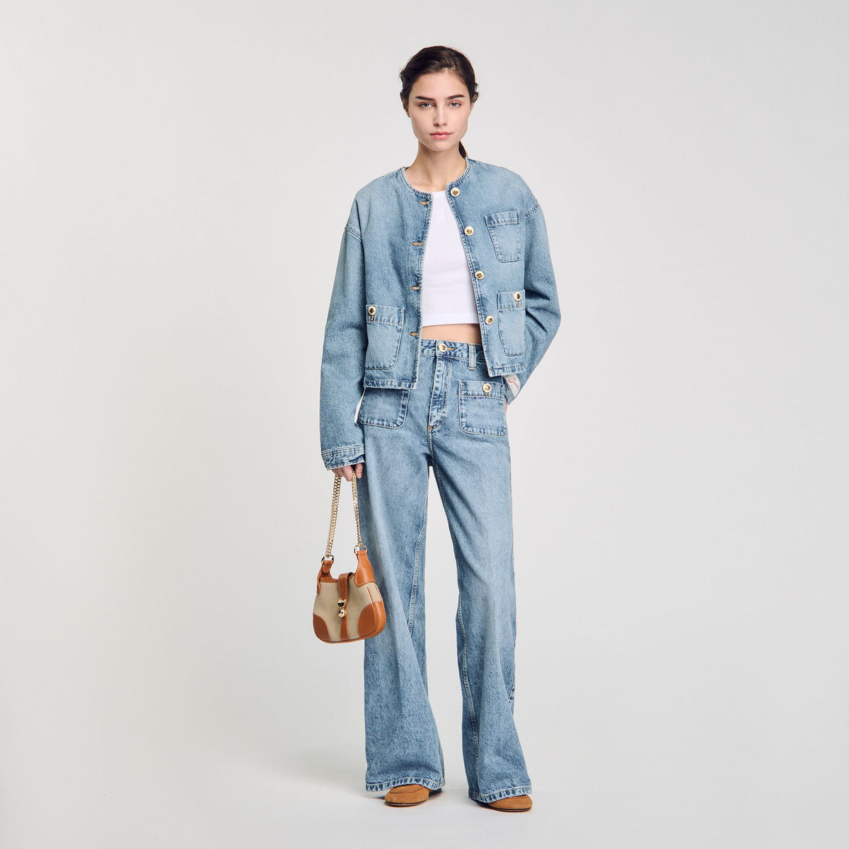 Sandro Women Faded jeans