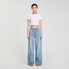 Sandro Women Faded jeans