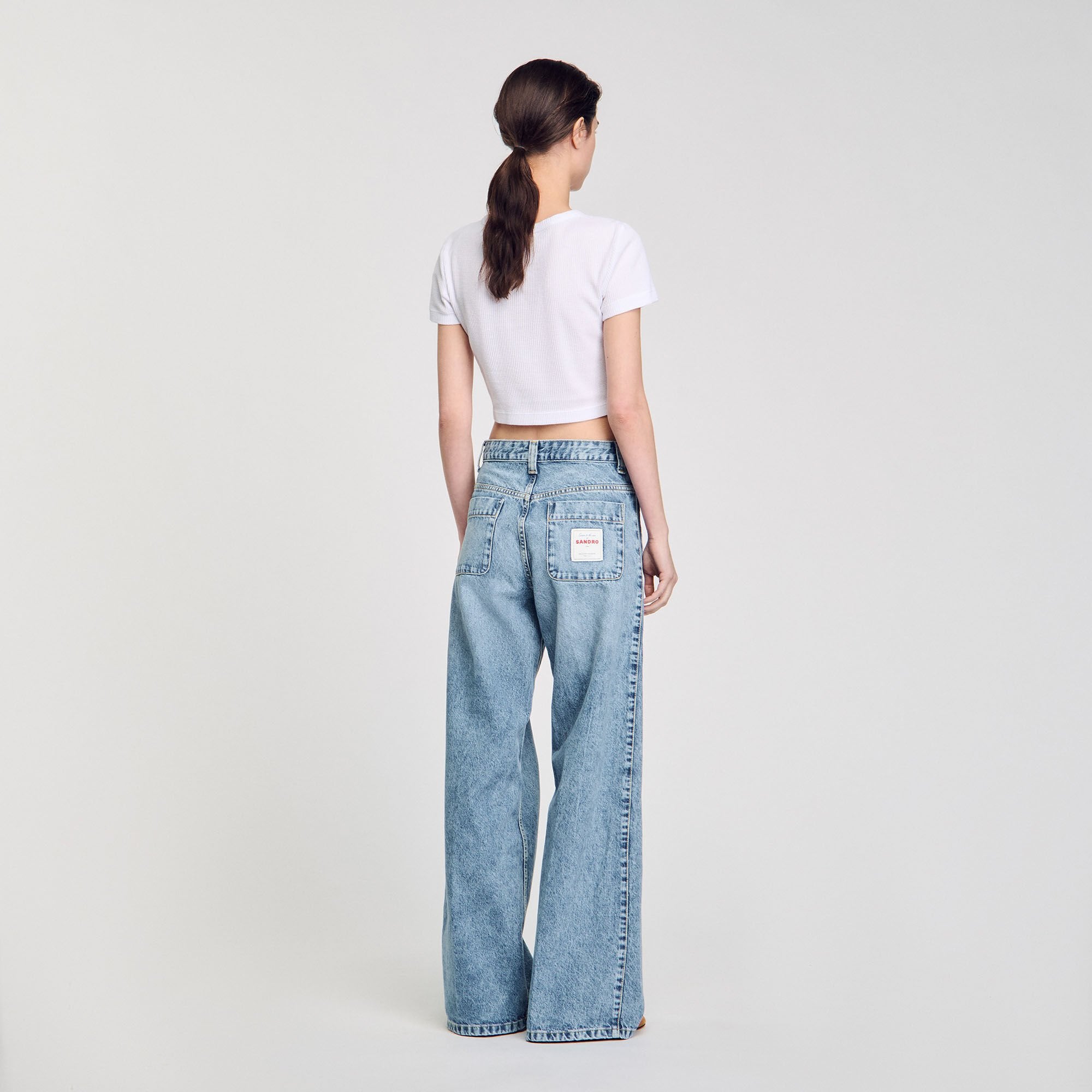 Sandro Women Faded jeans