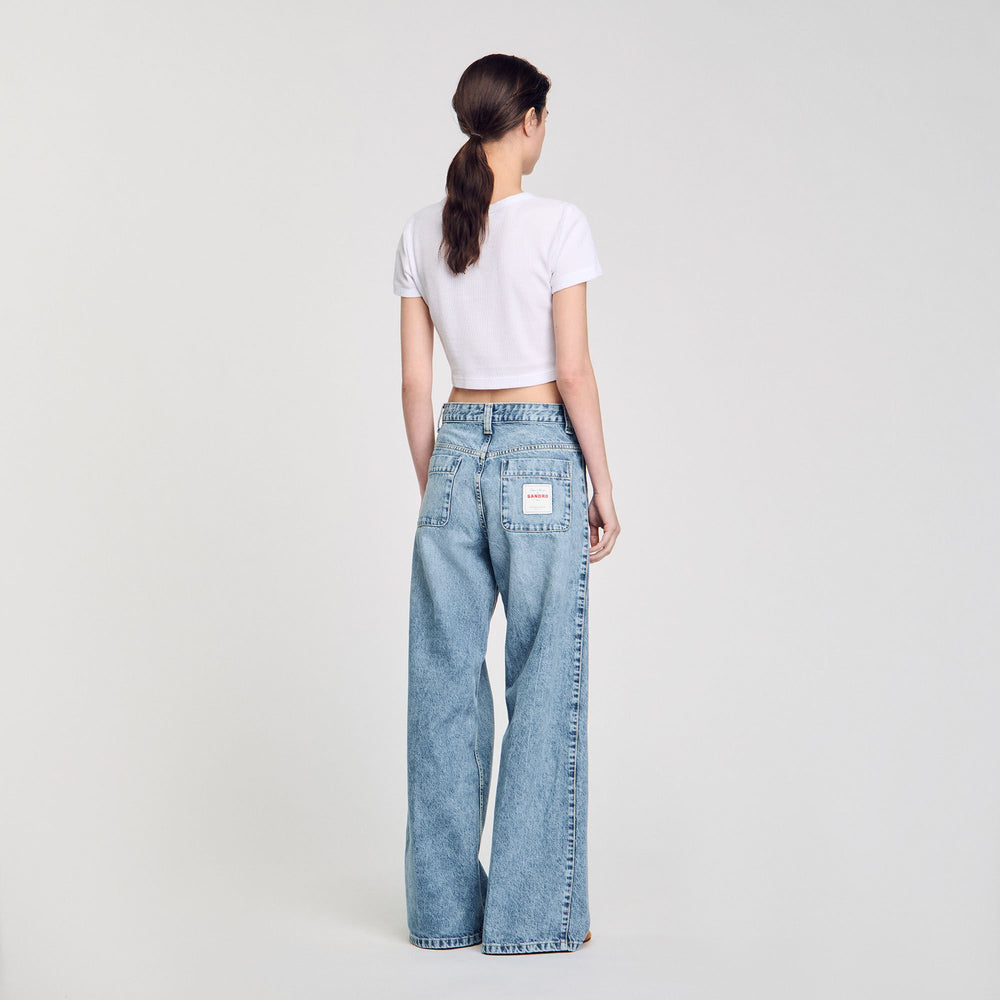 Sandro Women Faded jeans