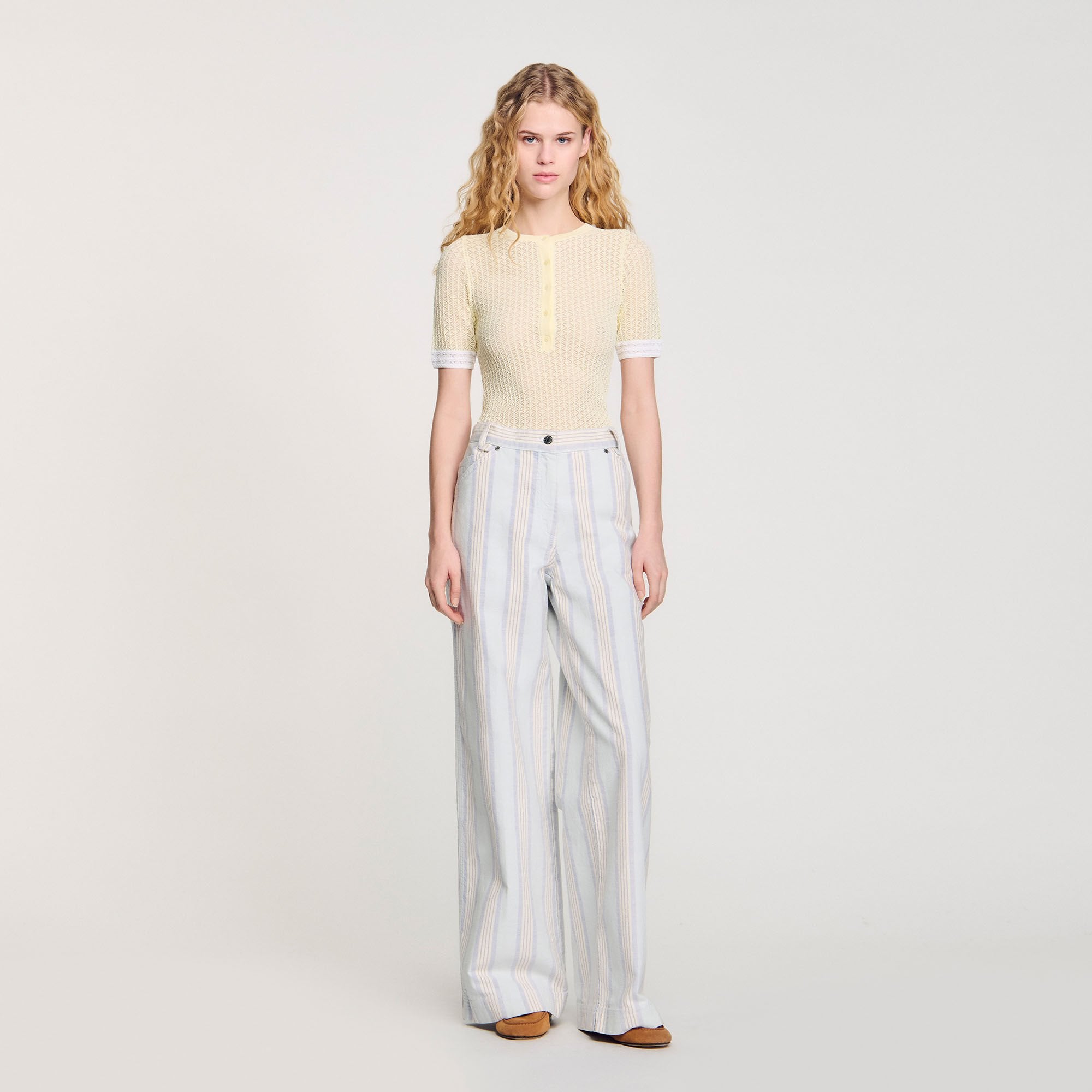 Sandro Women Striped jeans