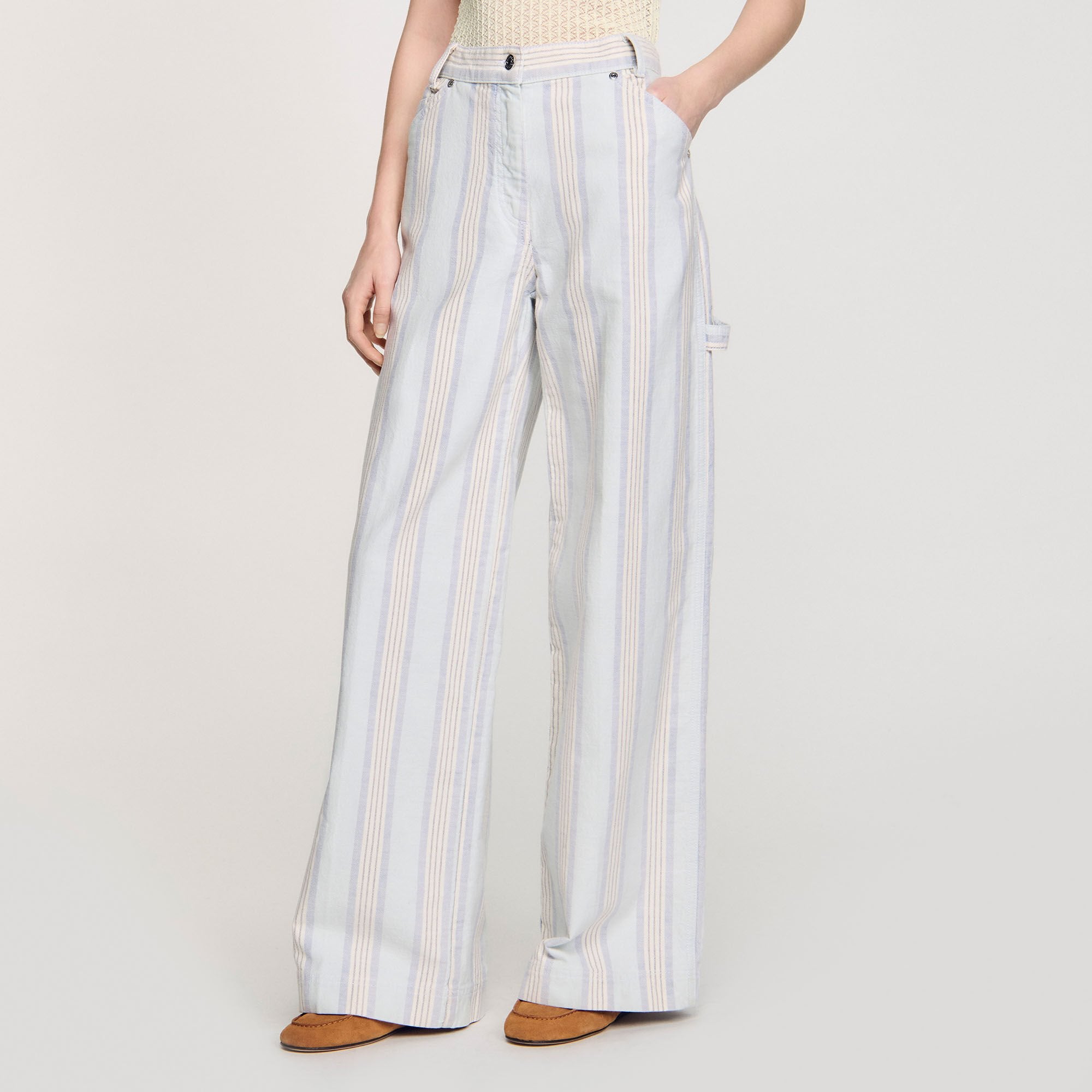 Sandro Women Striped jeans