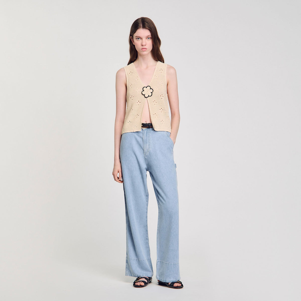 Sandro Women Wide-leg jeans