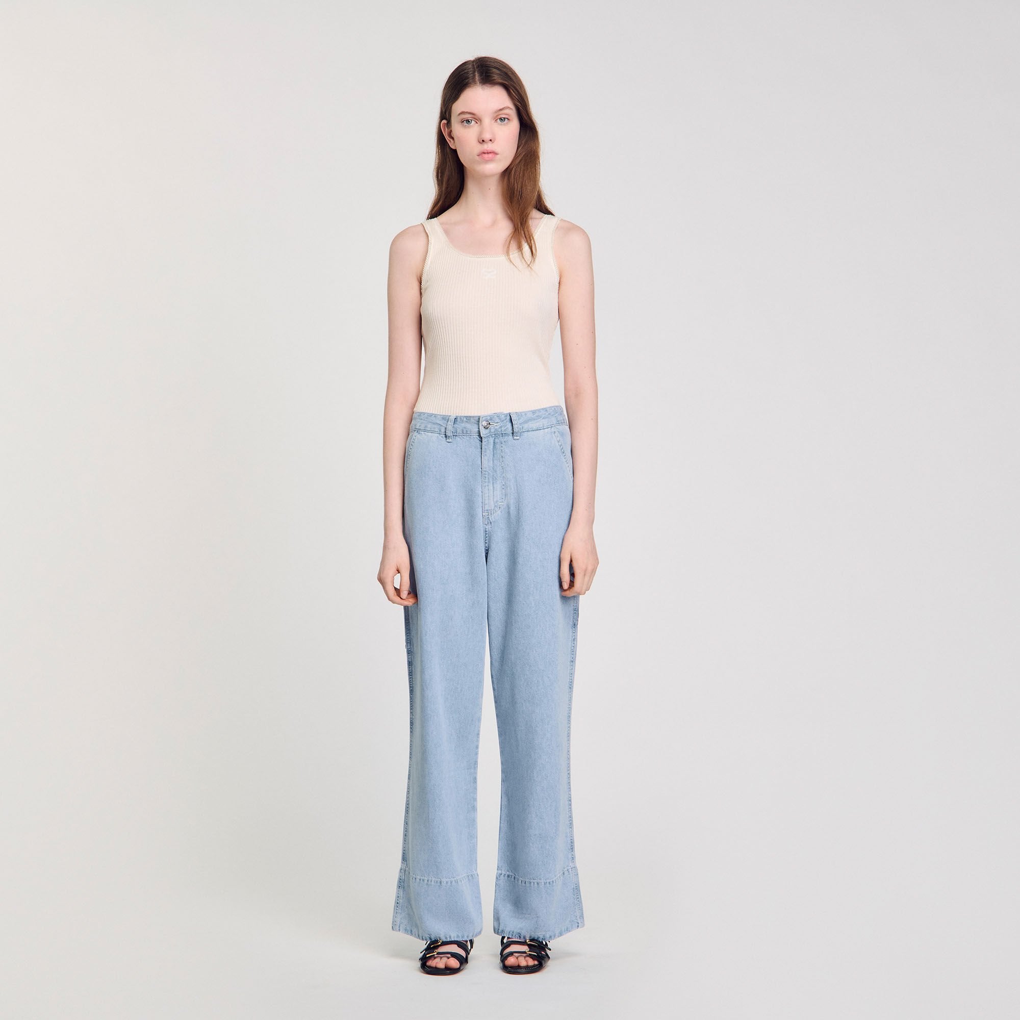 Sandro Women Wide-leg jeans
