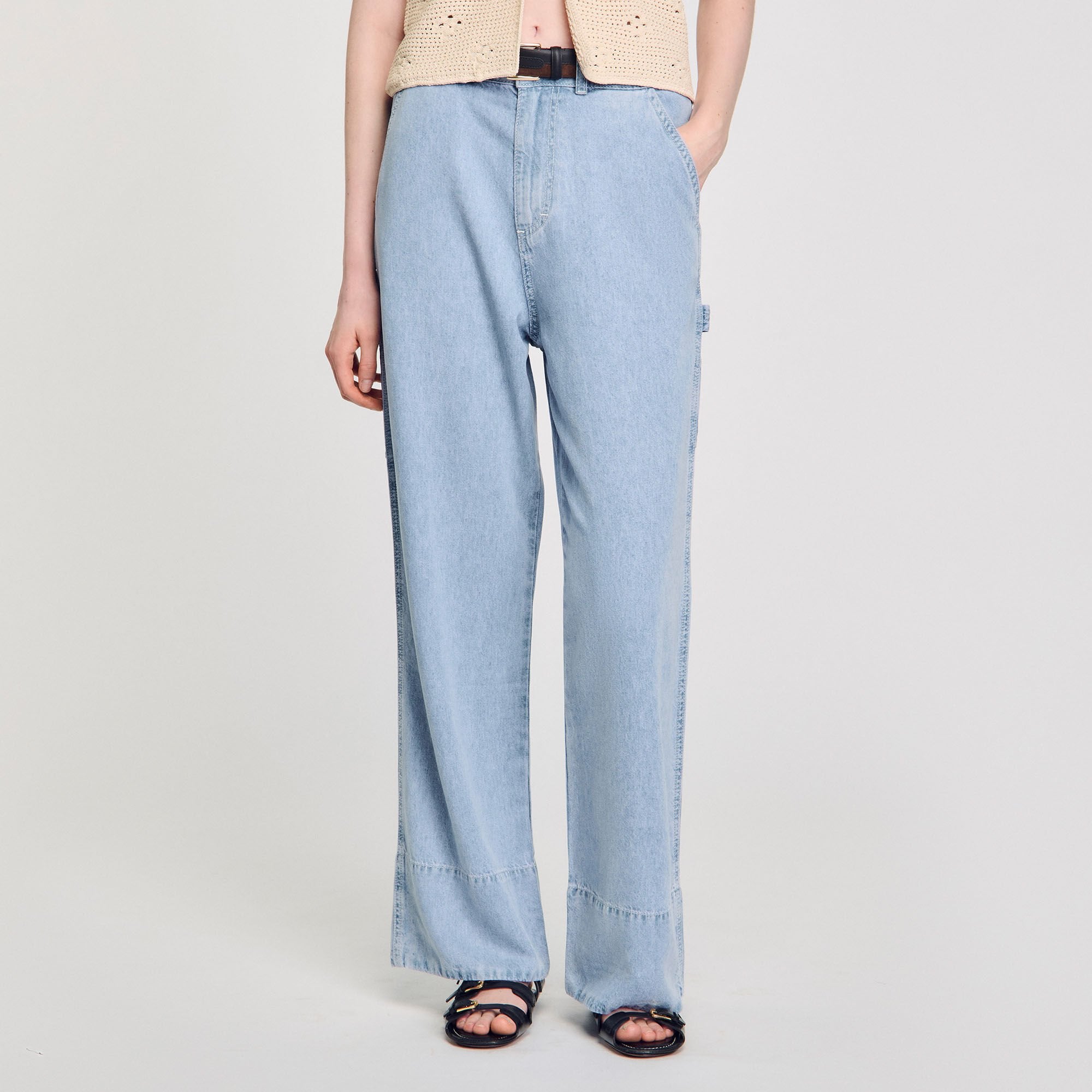 Sandro Women Wide-leg jeans
