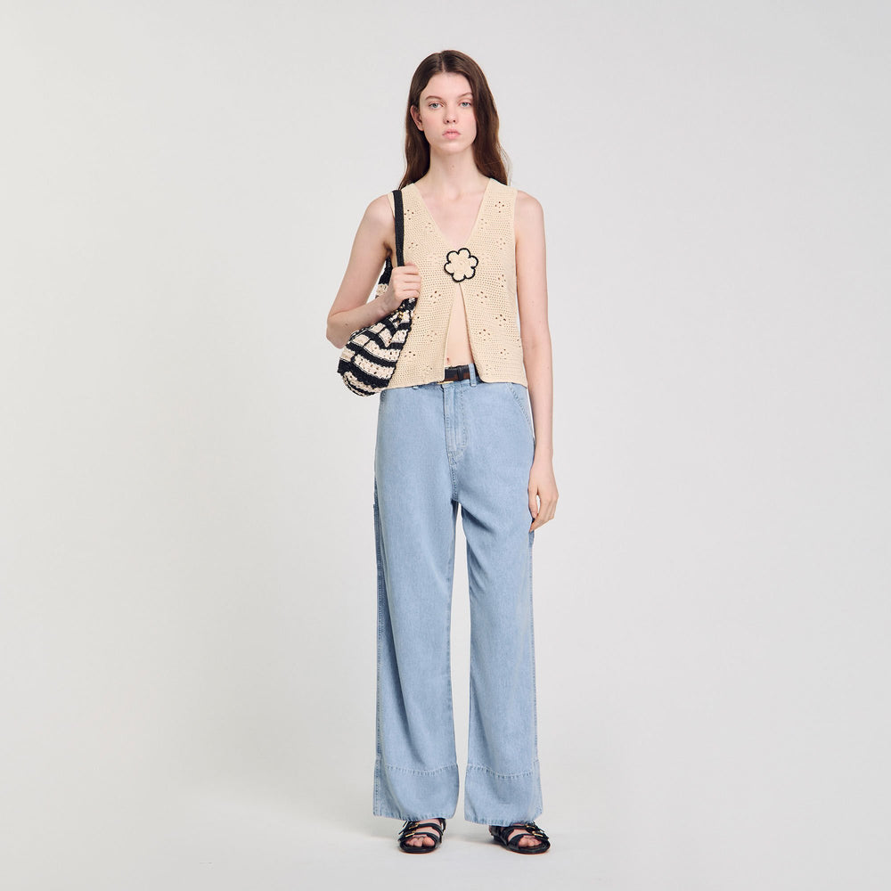 Sandro Women Wide-leg jeans