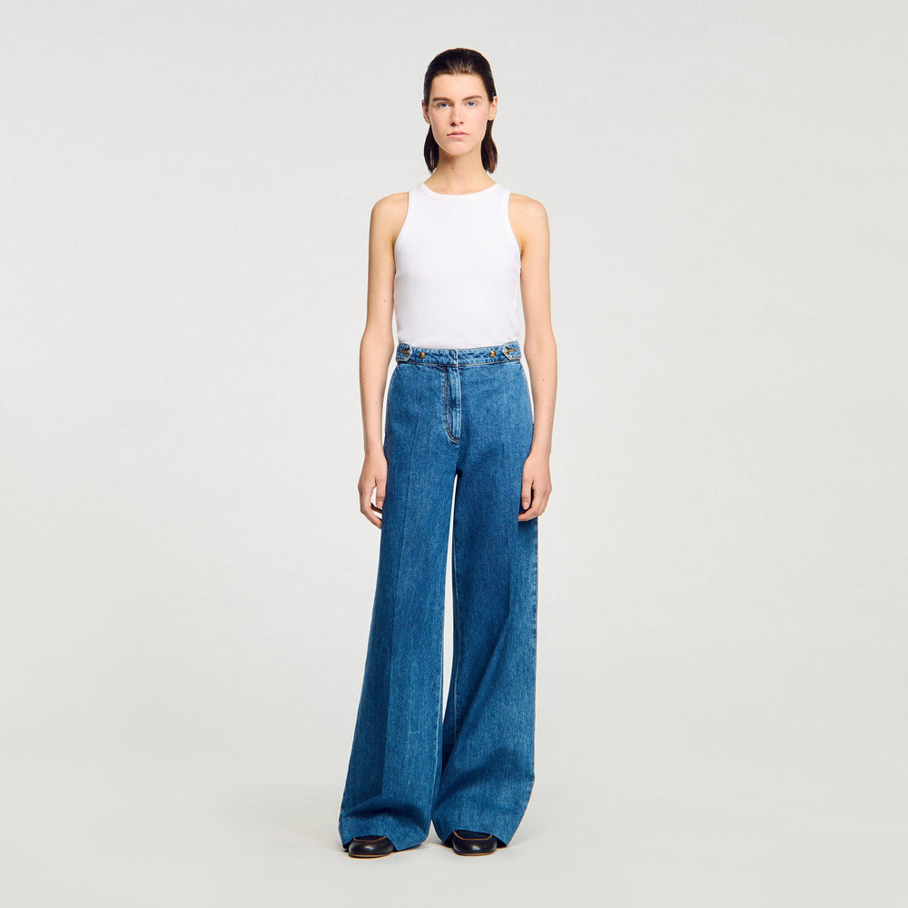 Sandro Women Wide-leg jeans