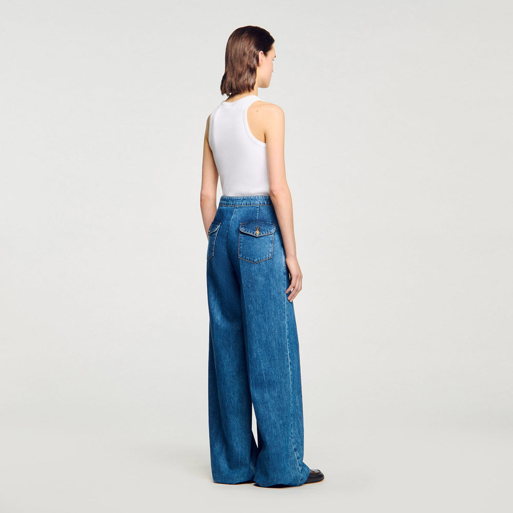 Sandro Women Wide-leg jeans