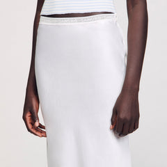 Sandro Women Maxi satin-effect skirt