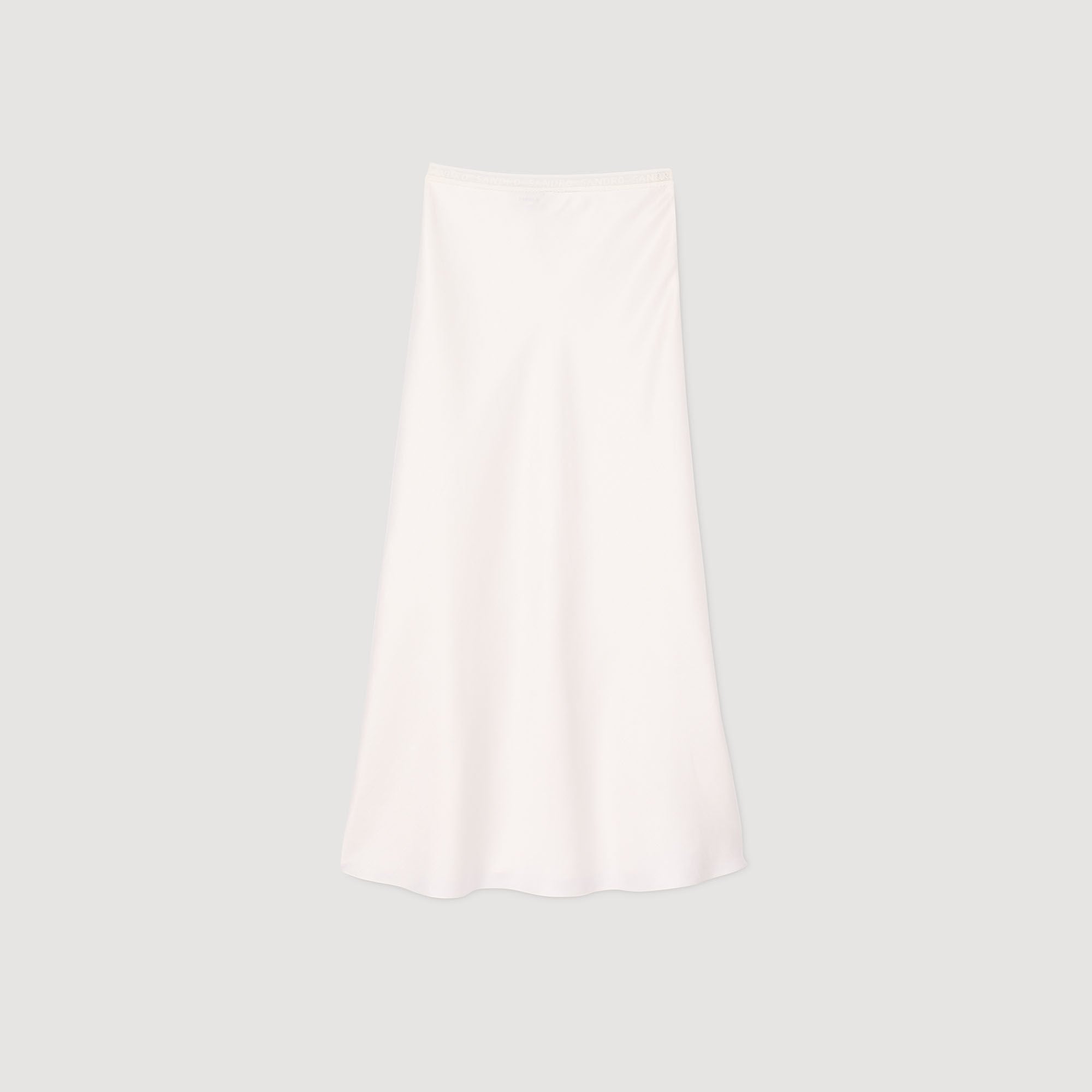 Sandro Women Maxi satin-effect skirt