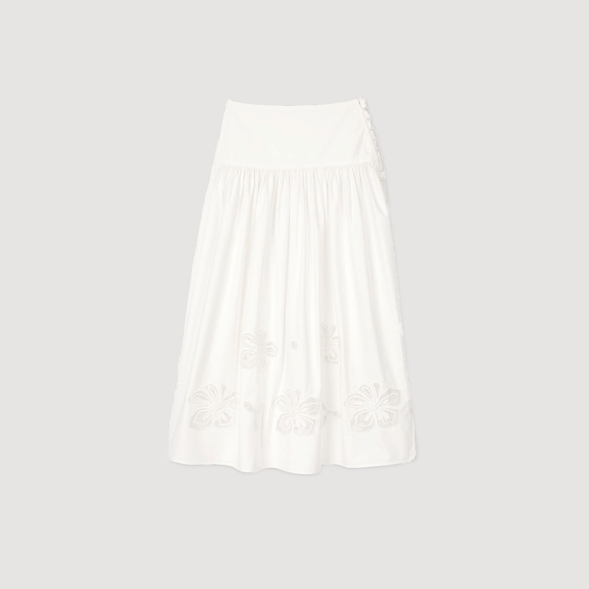 Sandro Women Maxi poplin skirt