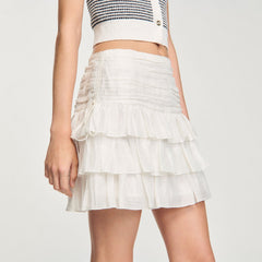 Sandro Women Mini ruffled skirt