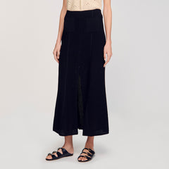 Sandro Women Maxi decorative knit skirt