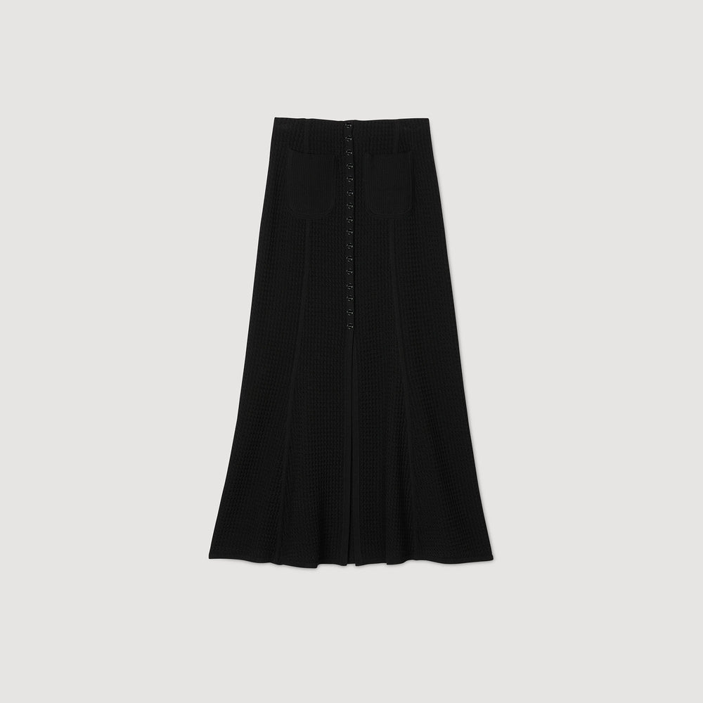 Sandro Women Maxi decorative knit skirt