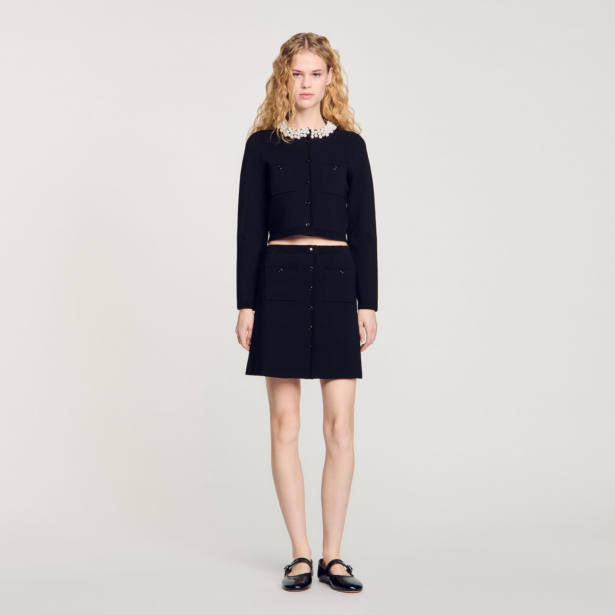 Sandro Women Mini knit skirt