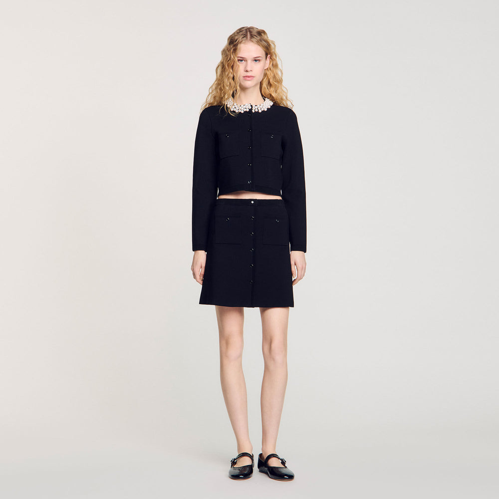 Sandro Women Mini knit skirt
