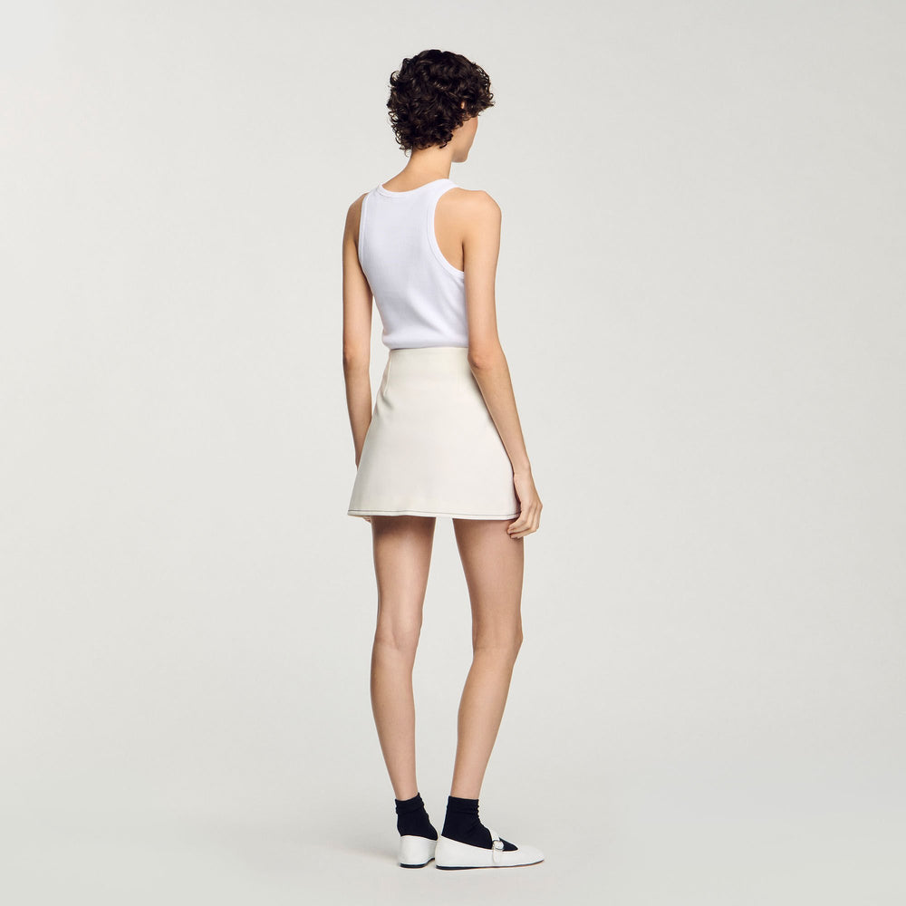 Sandro Women Mini box-pleated skirt