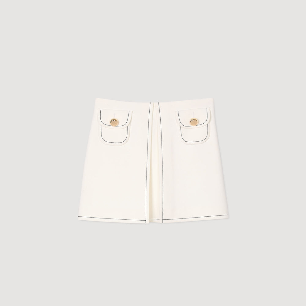 Sandro Women Mini box-pleated skirt