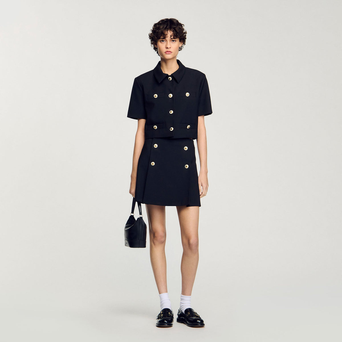 Sandro Women Mini pleated skirt