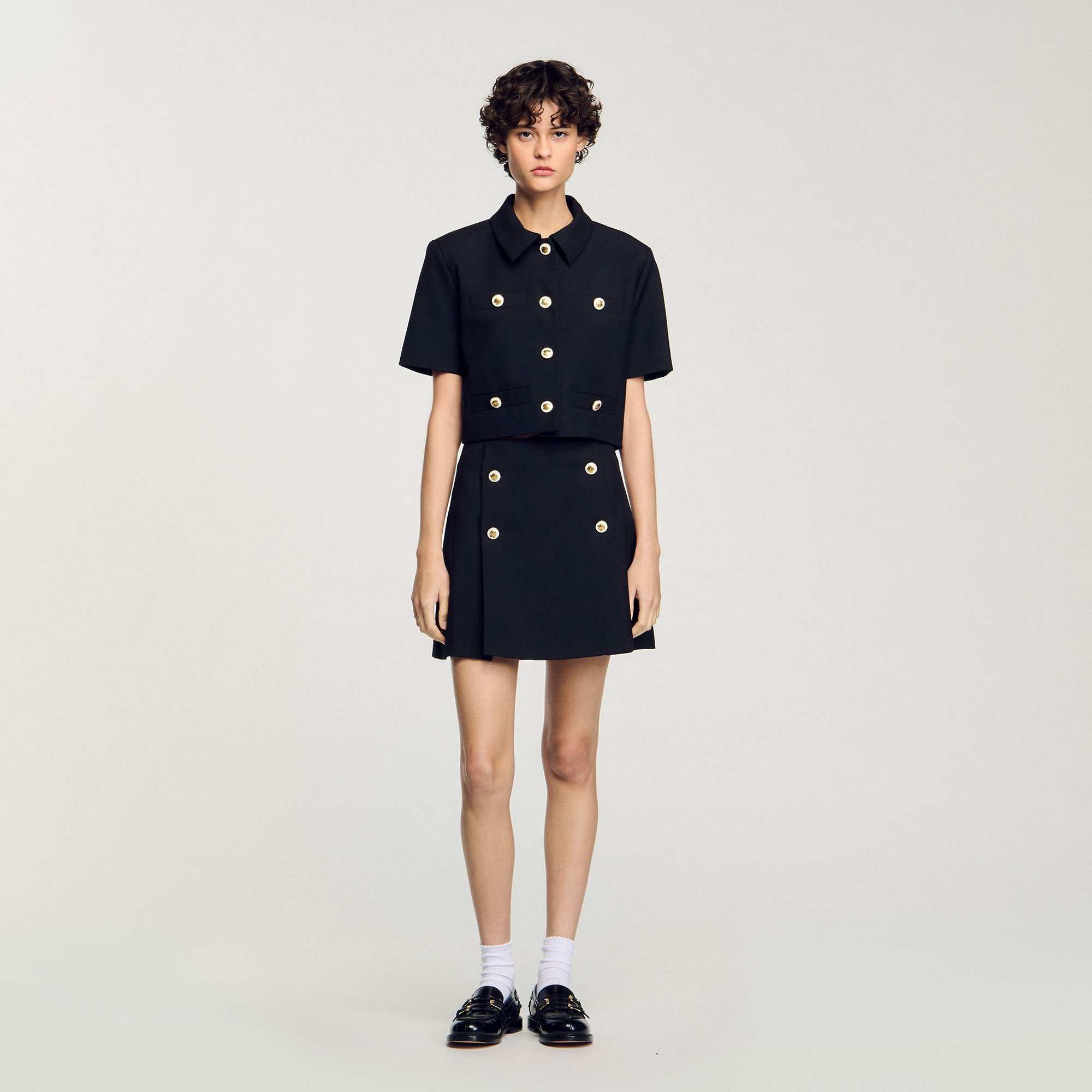 Sandro Women Mini pleated skirt
