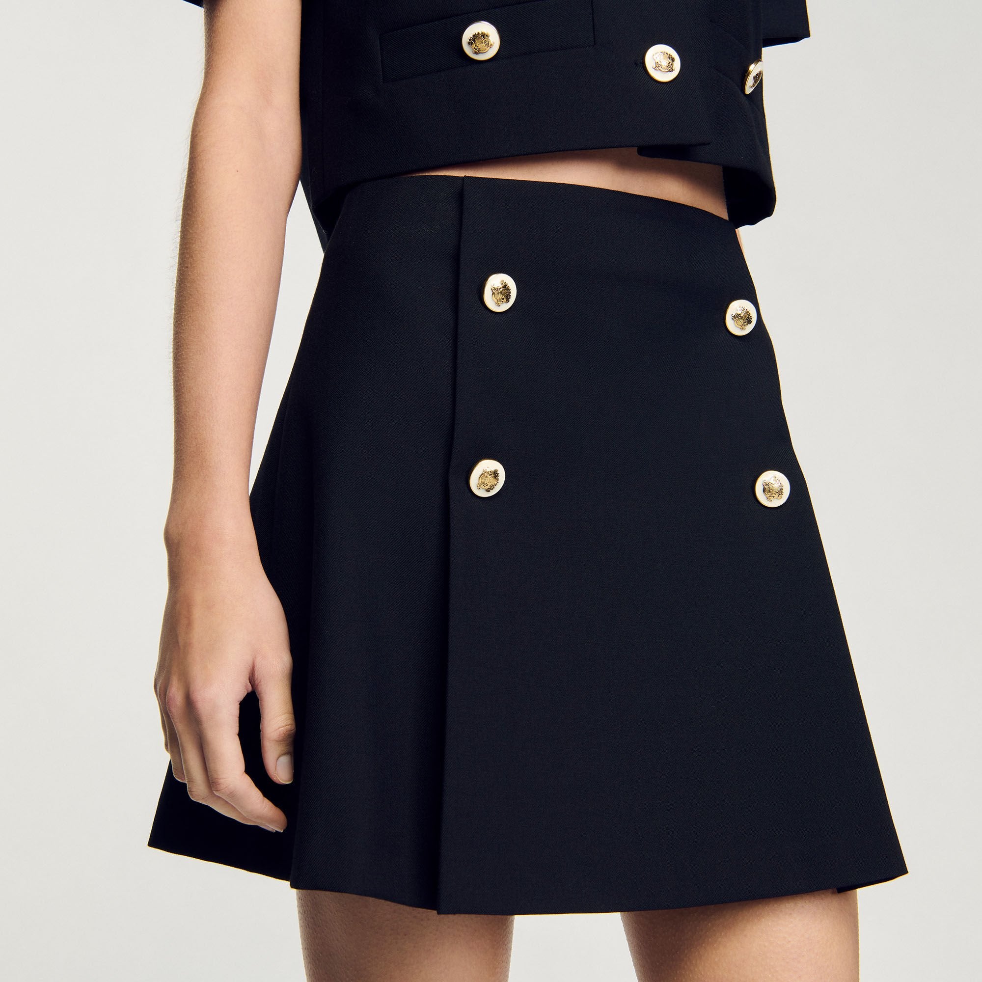 Sandro Women Mini pleated skirt