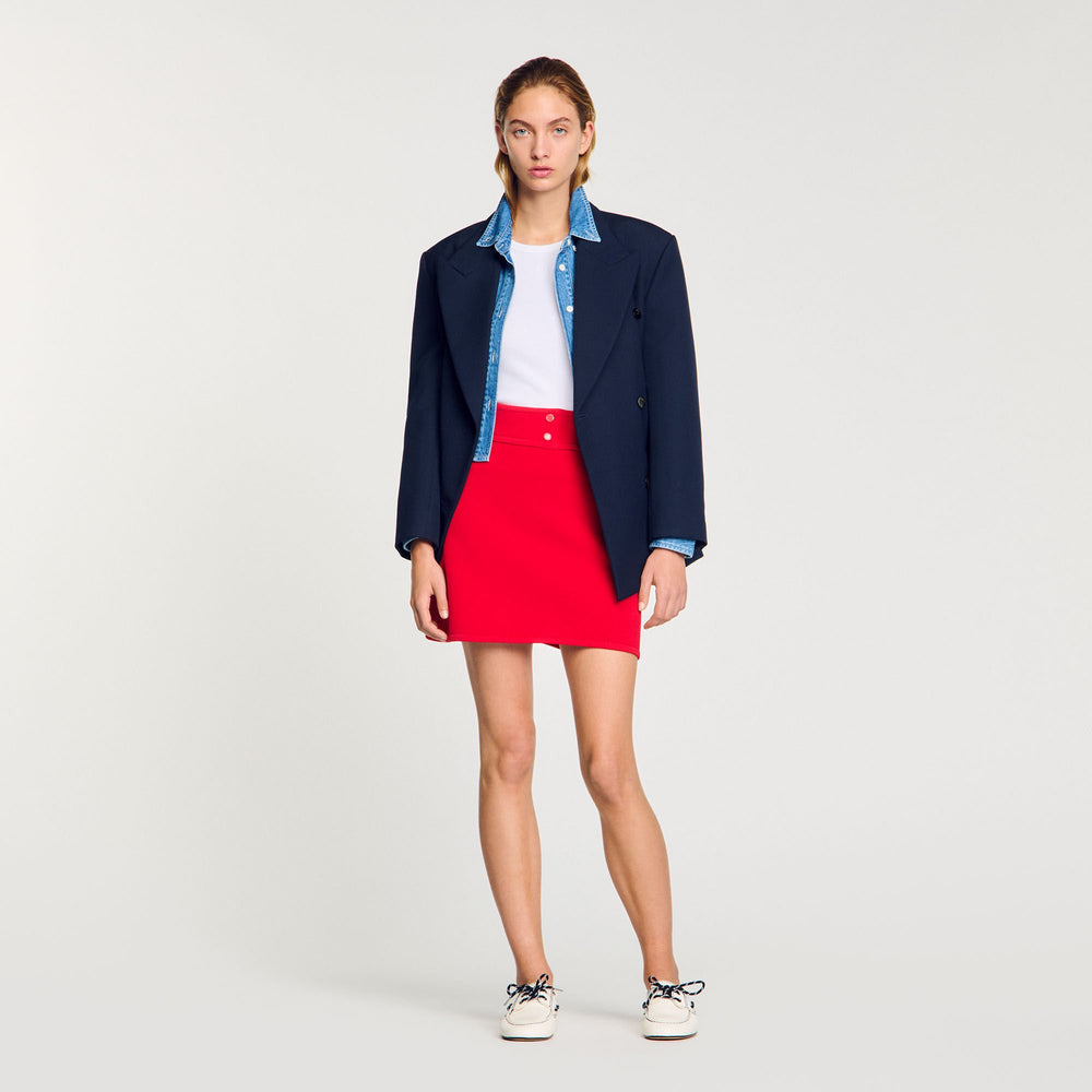 Sandro Women Mini knit skirt