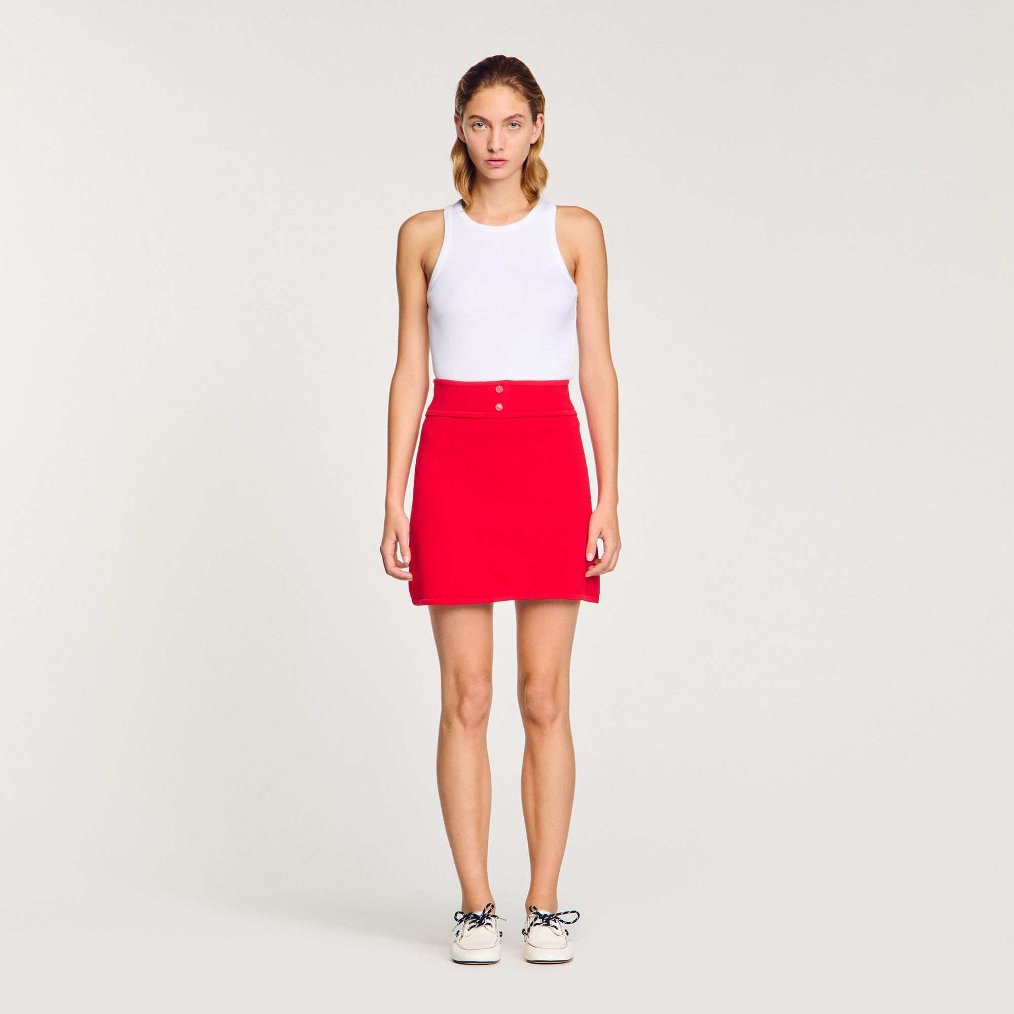 Sandro Women Mini knit skirt
