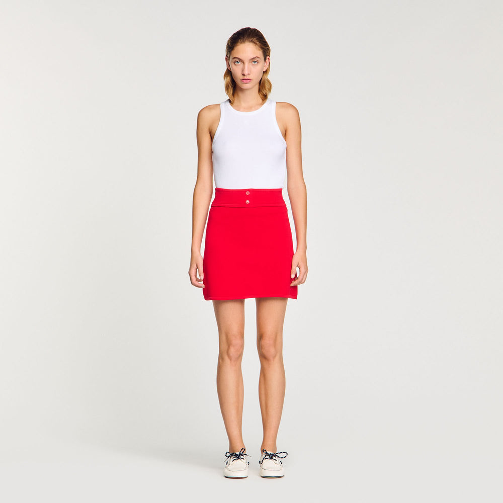 Sandro Women Mini knit skirt