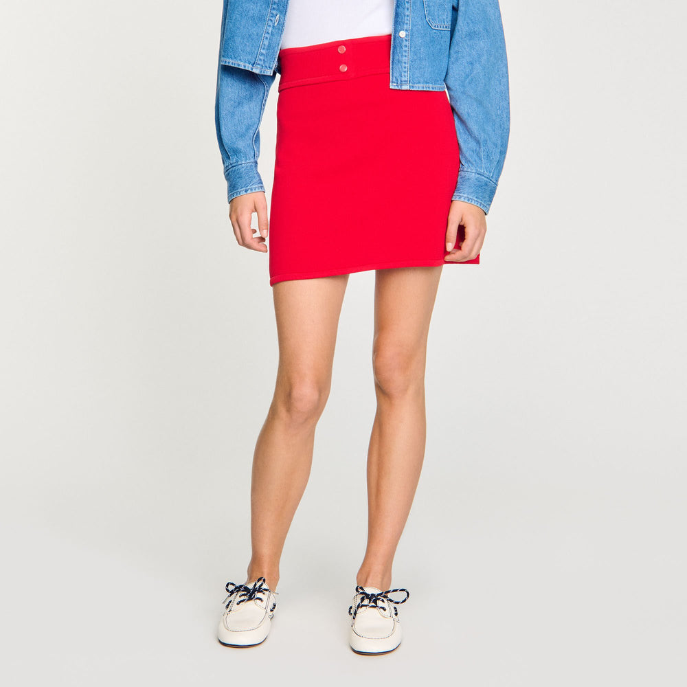 Sandro Women Mini knit skirt