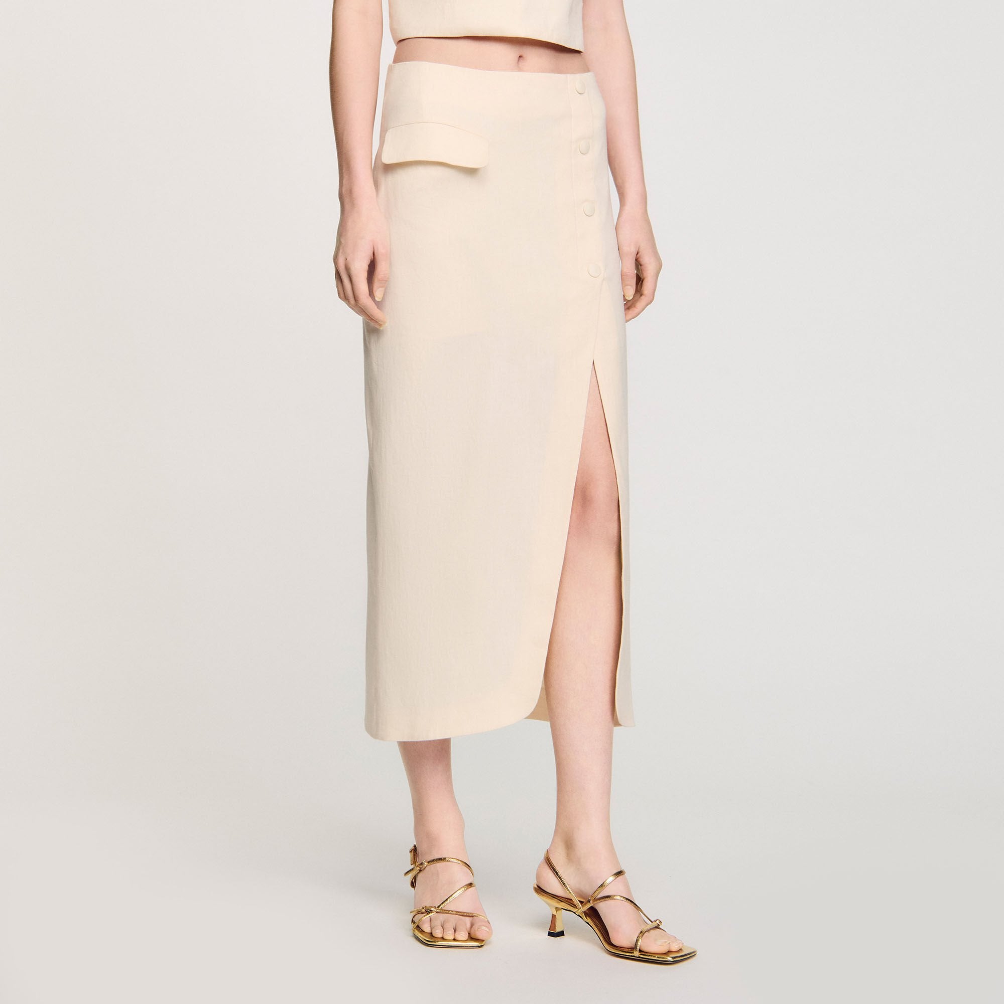 Sandro Women Maxi slit skirt