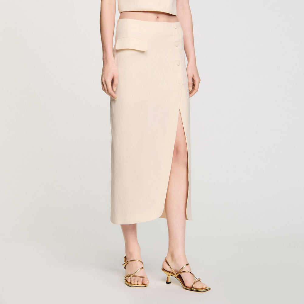 Sandro Women Maxi slit skirt