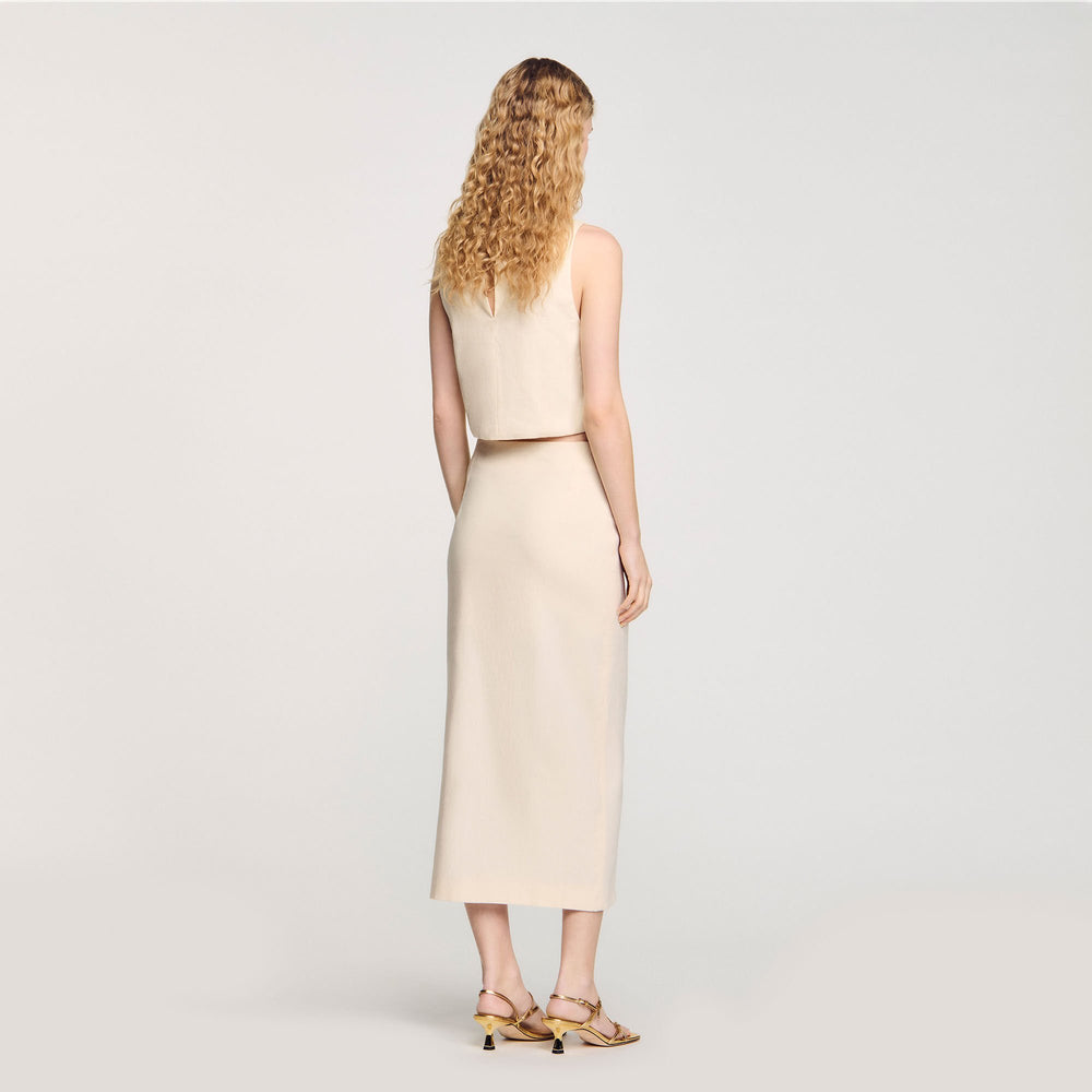 Sandro Women Maxi slit skirt