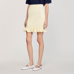 Sandro Women Knitted skirt with ruffle